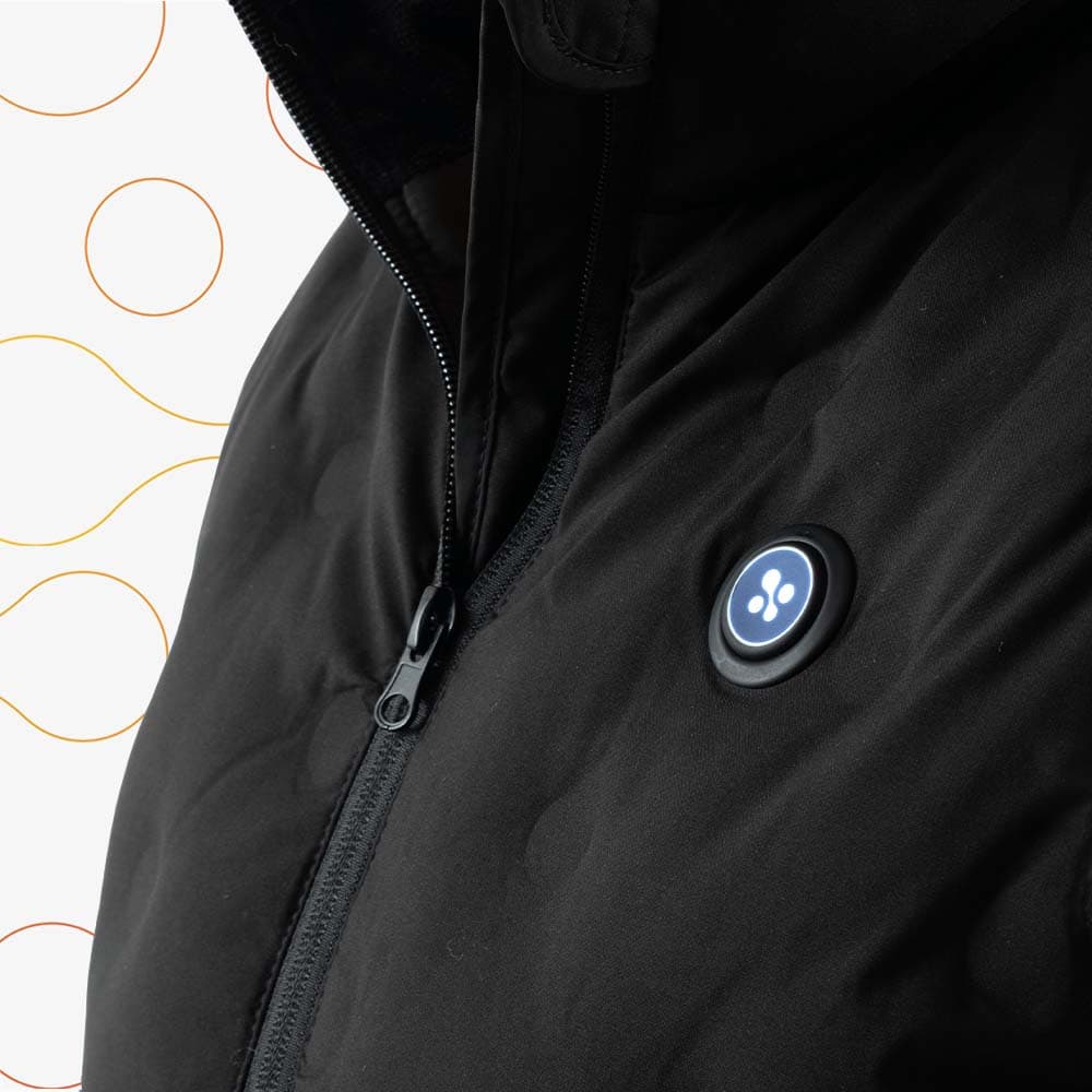 Sweat Chauffant à Capuche - 6 Zones De Chaleur, 3 Niveaux - Batterie 10000mAh Incluse - Pour Extérieur, Randonnée, Ski